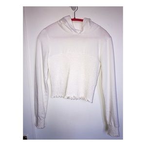 UO Smocked Hooded Top